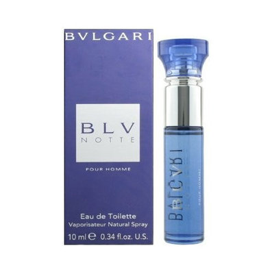 Bvlgari BLV Notte Pour Homme 0.34 oz 10 ml Eau de Toilette Travel Spray