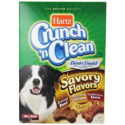 Hartz Crunch n Clean Savory Flavors Dog Treat Biscuit 26 oz