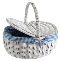 Cycle Force Nantucket Bicycle Basket Co. Steps Beach Collection Picnic Basket -