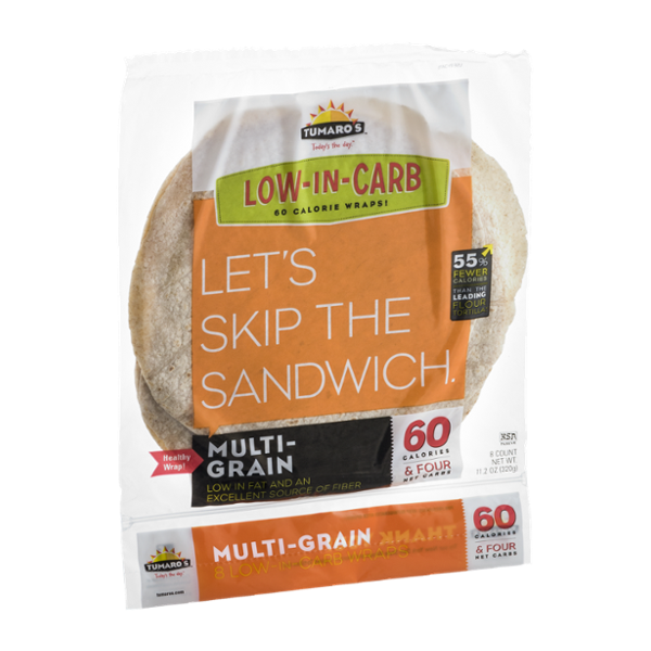 Tumaro's Wraps LowInCarb MultiGrain 8 CT Reviews 2019