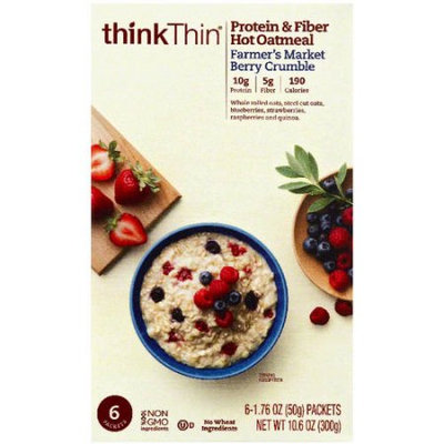 thinkThin Farmer's Market Berry Crumble Hot Oatmeal Protein & Fiber