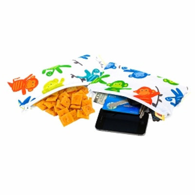 Snack Happened Reusable Snack Bag 2 Pack, Monkey Mania, 1 ea