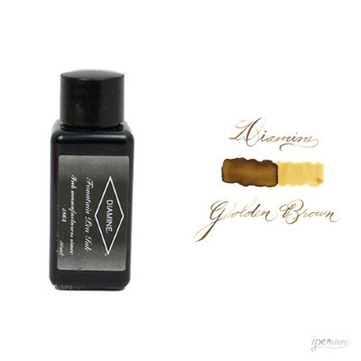 Diamine 30 ml Bottle Fountain Pen Ink, Golden Brown