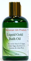 Liquid Gold Bath Oil Moroccan Life Products 4 oz Oil