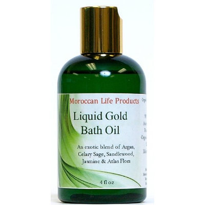Liquid Gold Bath Oil Moroccan Life Products 4 oz Oil