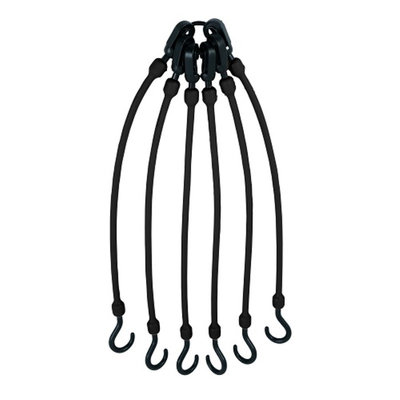 Entertainment Production House Flex Web 6 Arm Black Bungee Cords