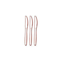 Fineline Settings 2517-BO Flairware Full Size Extra Heavy Cutlery Knives - Bagged- Bone