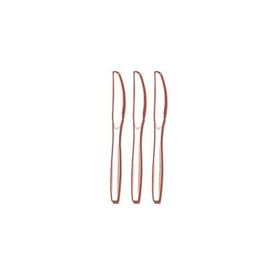 Fineline Settings 2517-BO Flairware Full Size Extra Heavy Cutlery Knives - Bagged- Bone