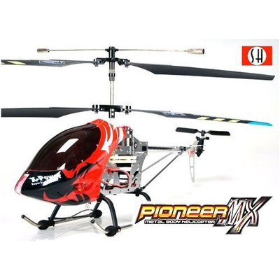 Pioneer MX 8827 3 Channel Pro Gyroscope Infrared Radio Remote Control Metal Body Helicopter (Large) Black