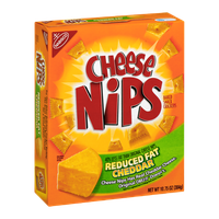 Cheese Nips Baked Snack Crackers Reduced Fat Cheddar