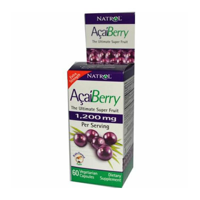Natrol AcaiBerry Extra Strength 1200 mg 60 Vegetarian Capsules