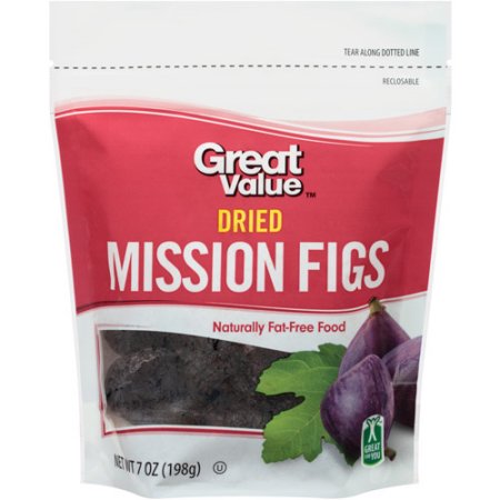 Wal-mart Stores, Inc. Great Value Dried Mission Figs, 7 oz