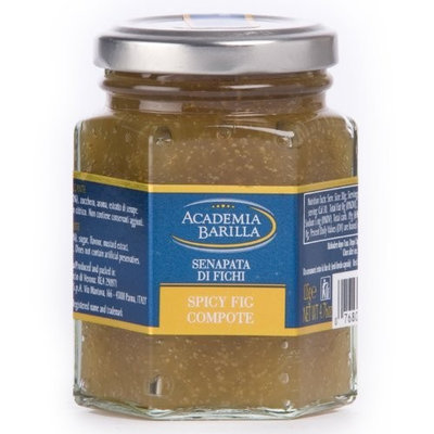 Academia Barilla Spicy Fig Compote Glass Jar, 4.75-Ounce