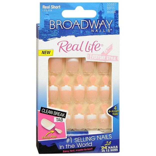 Broadway Nails Real Life GlueOn Nail Kit Real Short Length Reviews 2019