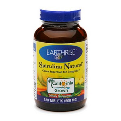 Earthrise Spirulina Natural 500 mg Green Superfood for Longevity