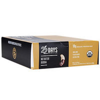 22 Days Nutrition Organic Protein Bars Gluten Free Nut Butter Buddha 12 Bars - Vegan