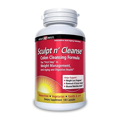 Healthdirect Sculpt n' Cleanse Colon Cleansing Supplement (450 mg, 100 Veggie Capsules) from Health Direct