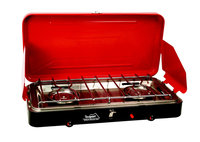 Texsport Dual Burner Super High Output Piezo Igniter Propane Stove