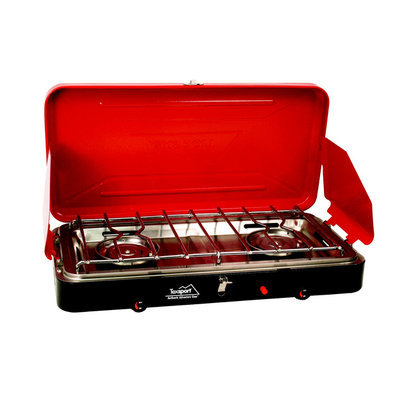 Texsport Dual Burner Super High Output Piezo Igniter Propane Stove