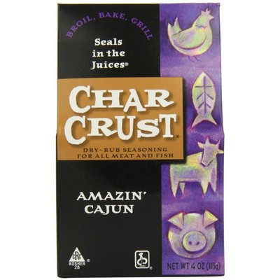Char Crust Dry-Rub Seasoning, Amazin' Cajun, 4-Ounce (Pack of 6)
