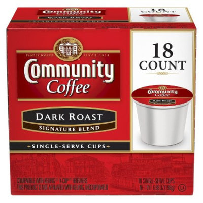 Community Coffee Company Community Coffee Dark Roast Single Serve 18 Ct