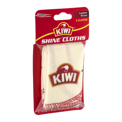 Kiwi Shine Cloths Leather Shoes - 2 CT