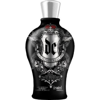 Devoted Creations Forever Black 50XXX Tanning Lotion Instantly Dark Dramatic Bronzing Gelee 12.25 oz