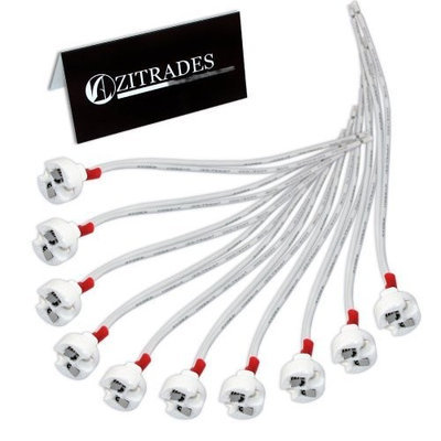 ZITRADES TM ZITRADES(TM) 10PCS 12V Lamp Holder Lamp Base Socket Wire Adaptors For Downlights Miniature Bi-Pin Base, G4, G6.35, GY6.35, GX5.3 MR16, GZ4 MR11
