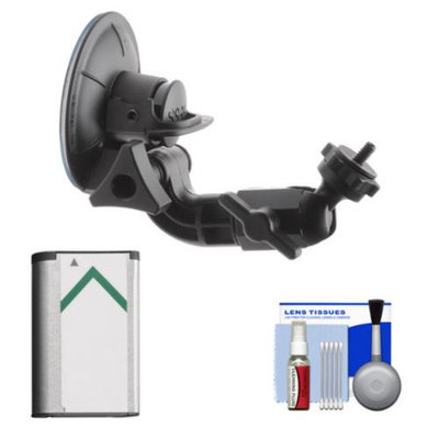 Sony Proforma PF-VCT-SC1 Suction Cup Mount with NP-BX1 Battery + Kit for Action Cam HDR-AS100V, AS15 & AS30V Camcorders