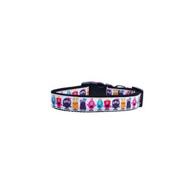 Ahi Monsters Nylon Ribbon Dog Collars Medium