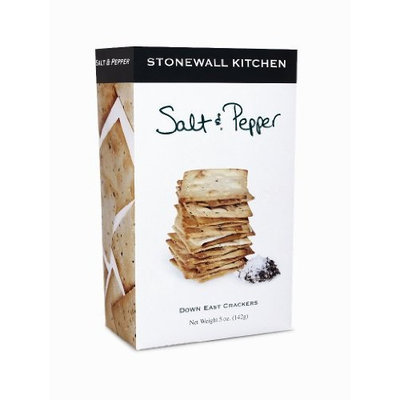 Stonewall Kitchen Salt and Pepper Crackers, 5-Ounce Boxes (Pack of 3)