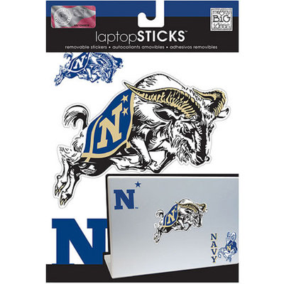 NCAA Removable Laptop Sticker, United States Naval Academy Navy Midshipmen