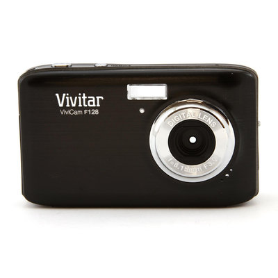 Vivitar ViviCam F128 14.1MP Black Digital Camera