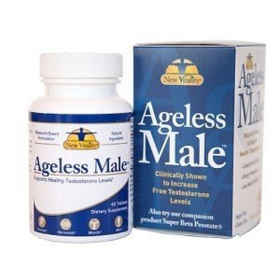 New Vitality Vitality Ageless Male Testosterone Booster Softgels, 60 Counts