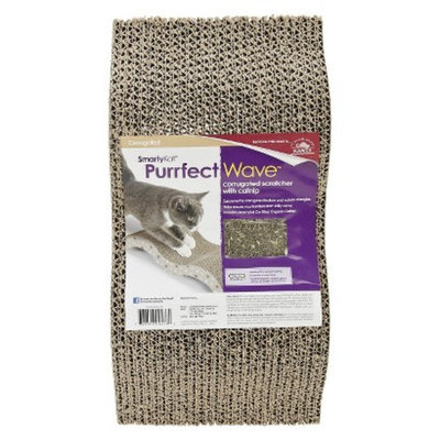 SmartyKat PurrfectWave Corrugated Scratcher with Catnip for Pets