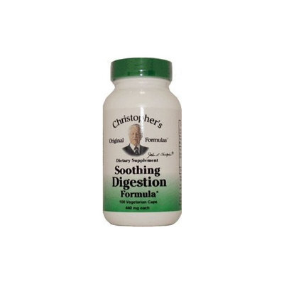 Christopher's Soothing Digestion -- 600 mg - 180 Vegetarian Capsules
