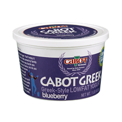 Cabot Blueberry 2% Milk Greek-Style Lowfat Yogurt