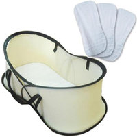 Phil and Teds Nest portable baby bassinet and travel bag - Beige with sheet se