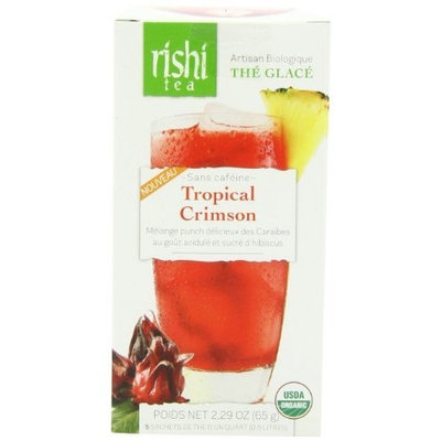 Rishi Tea Bag Tropical Crimson Organic Fair Trade Caffeine-Free Iced Tea 2.29oz (65 g)