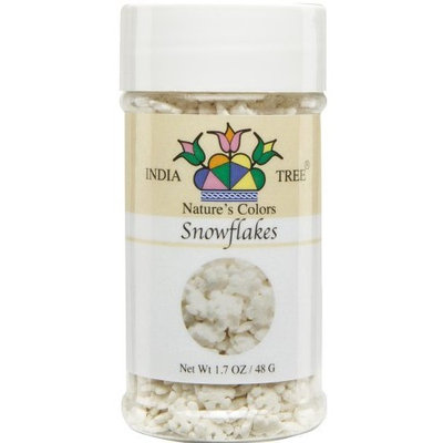 India Tree Snowflakes, Nature's Colors Party Decoratifs, 1.7 oz.