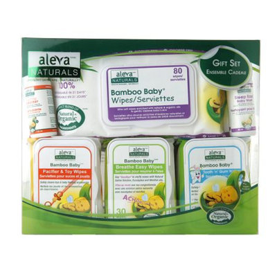 Aleva Naturals Bamboo Baby Wipes Gift Set, 6 ea
