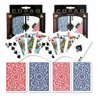 Trademark Games Copag Poker & Bridge Regular Index Blue/Red Set of 2, Ages 7+, 1 ea