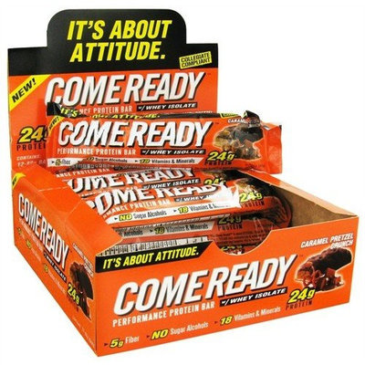Come Ready Nutrition Crons Come Ready - Performance Protein Bar with Whey Isolate Caramel Pretzel Crunch - 80 Grams CLEARANCE PRICED