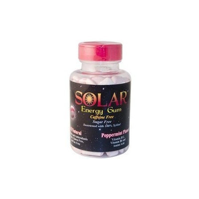 B-fresh Inc B-Fresh Peppermint Planet Solar Energy Gum, 100 Sugar Free/Caffeine