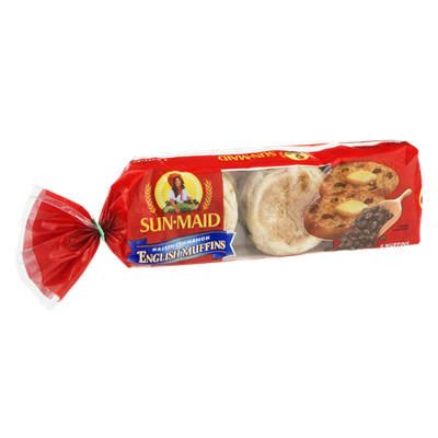 Sun-Maid Raisin Cinnamon English Muffins - 6 CT