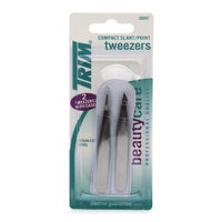 Trim Beauty Care Duo Compact Slant/Point Tweezers