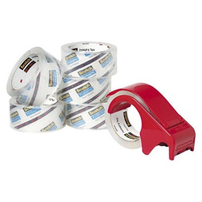 Scotch Heavy-Duty Packaging Tape - White (6 Per Pack)