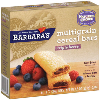 Nature's Choice Multigrain Triple Berry Cereal Bars, 6ct