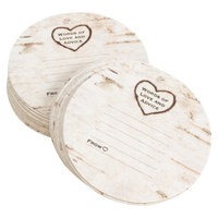 Hortense B. Hewitt Rustic Wood Grain Coasters
