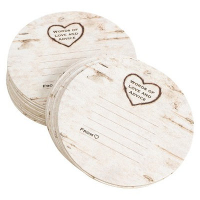 Hortense B. Hewitt Rustic Wood Grain Coasters